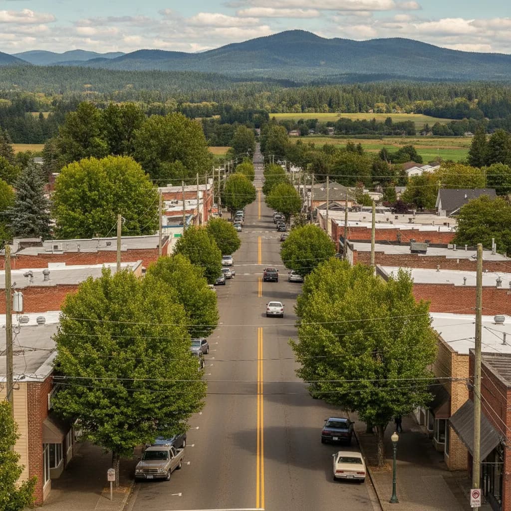 View of Creswell, OR
