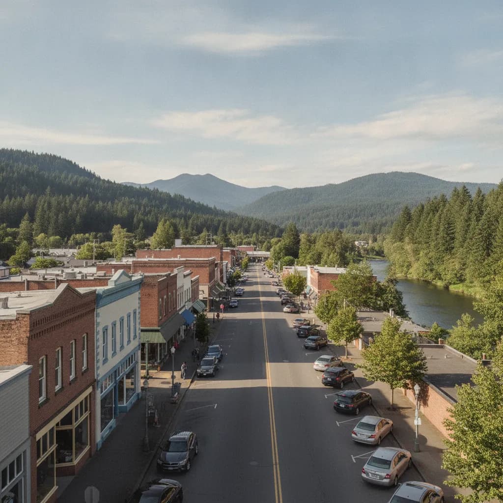 View of Estacada, OR