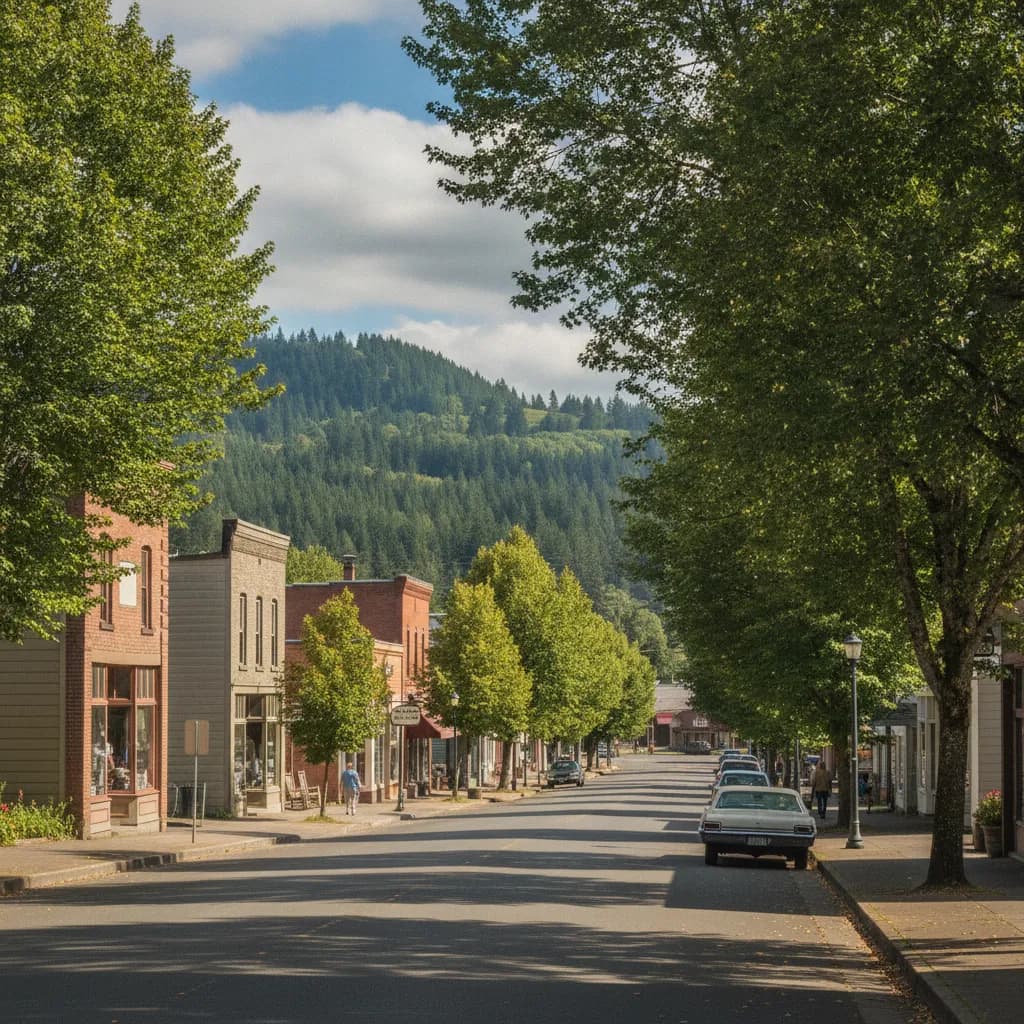 View of Hayesville, OR