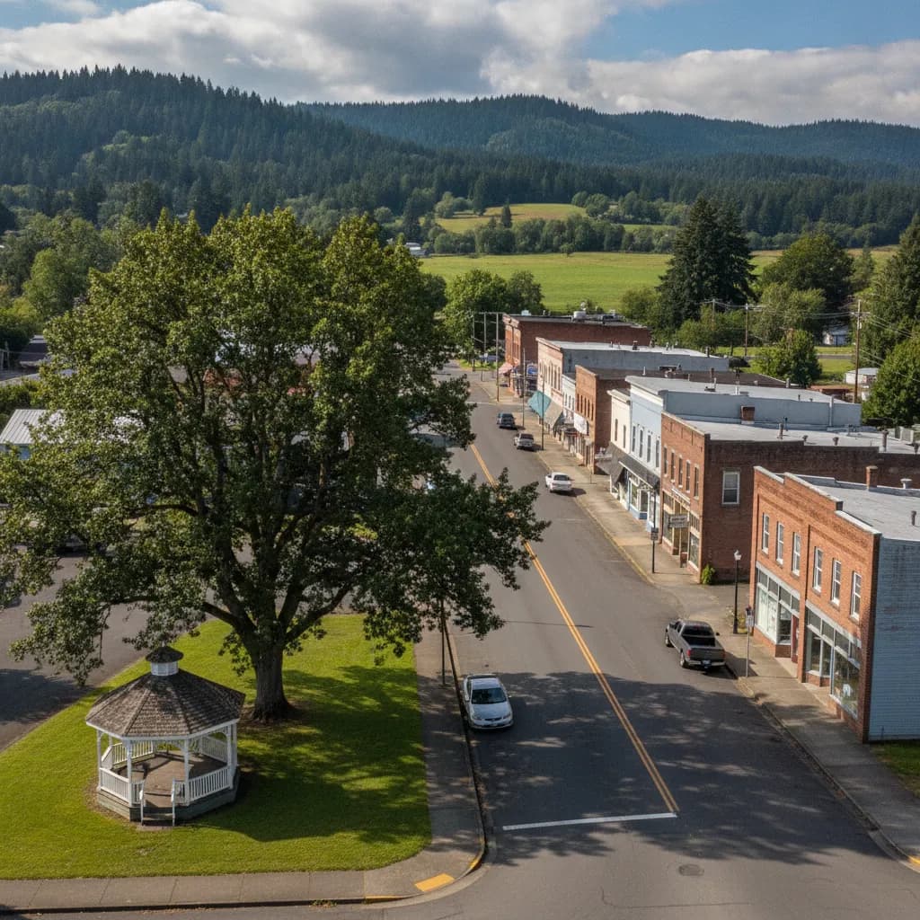 View of Junction City, OR