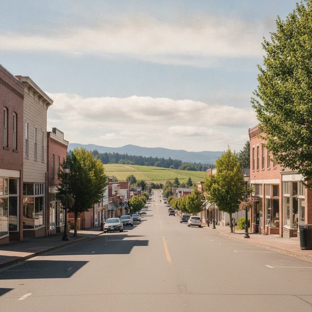 View of Lafayette, OR