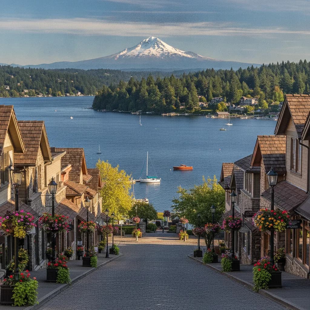 View of Lake Oswego, OR