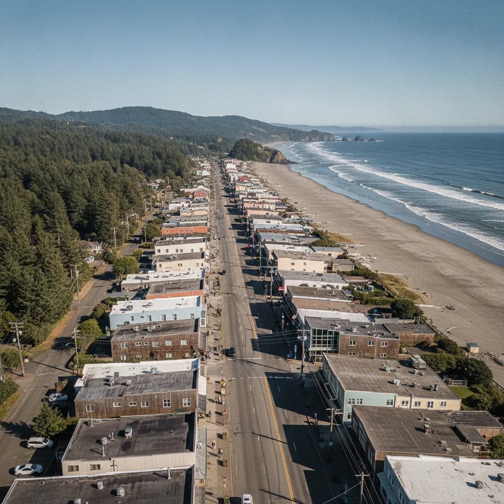View of Lincoln City, OR