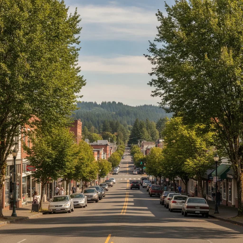 View of Metzger, OR