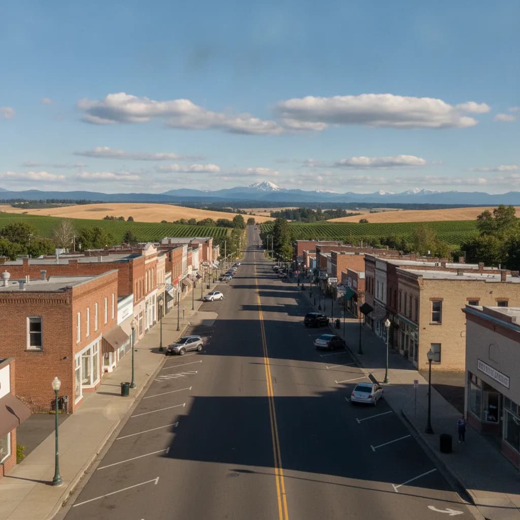 View of Milton-Freewater, OR
