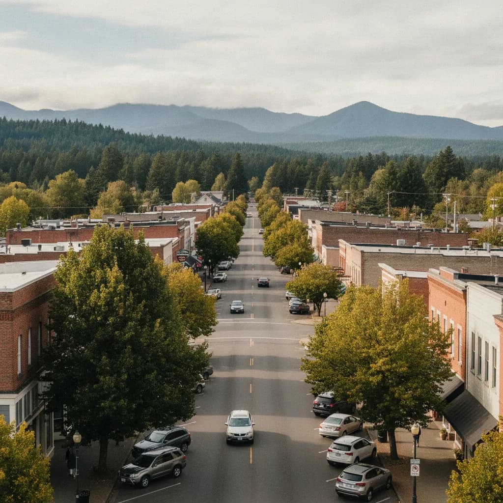 View of Molalla, OR