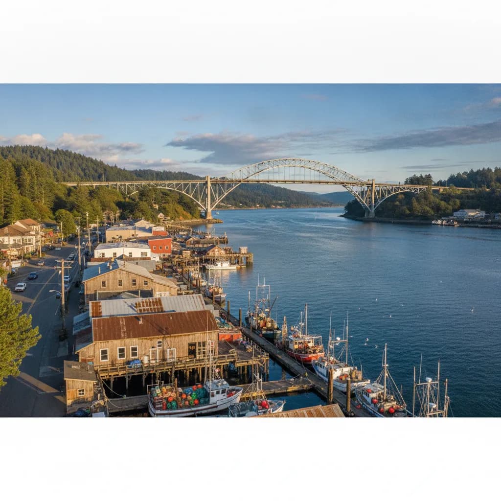 View of Newport, OR