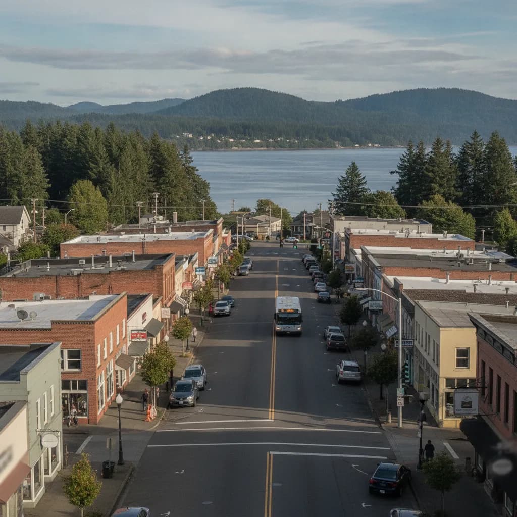 View of North Bend, OR