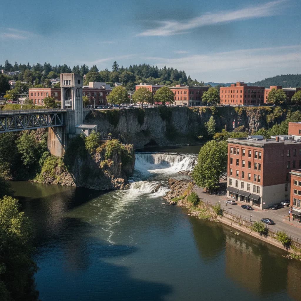 View of Oregon City, OR
