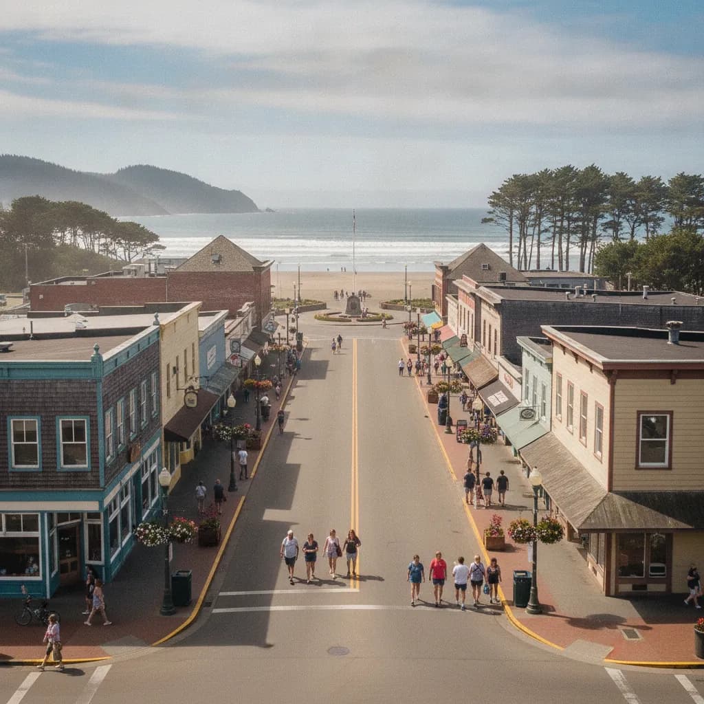 View of Seaside, OR