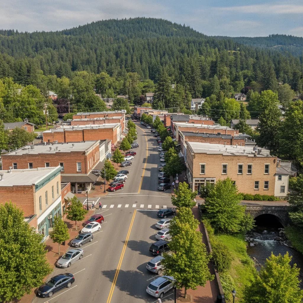 View of Silverton, OR