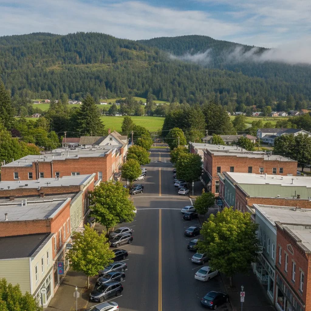 View of Tillamook, OR
