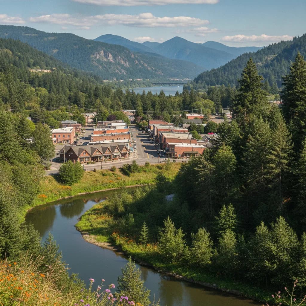 View of Troutdale, OR
