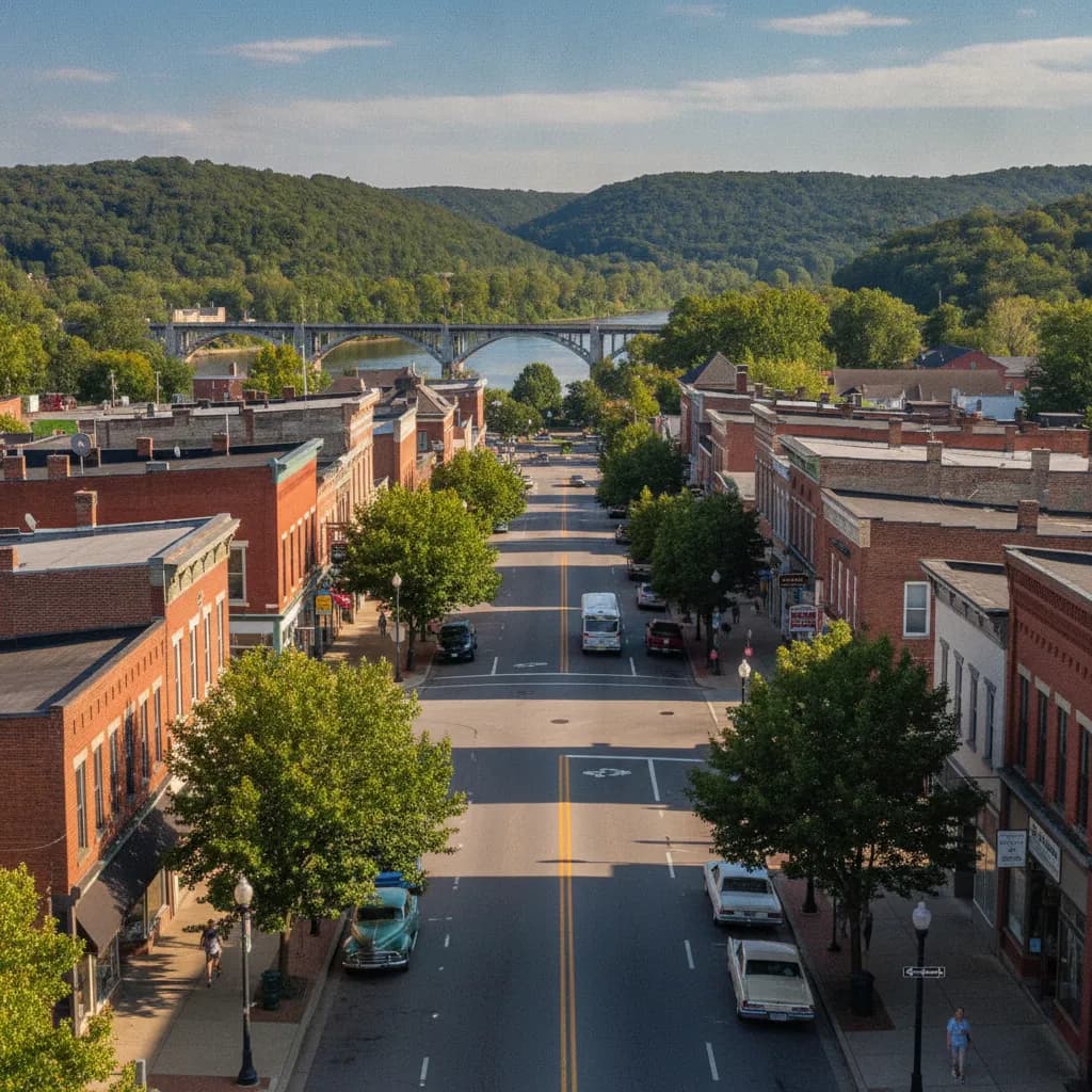 View of Ambridge, PA