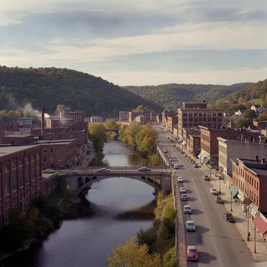 View of Beaver Falls, PA