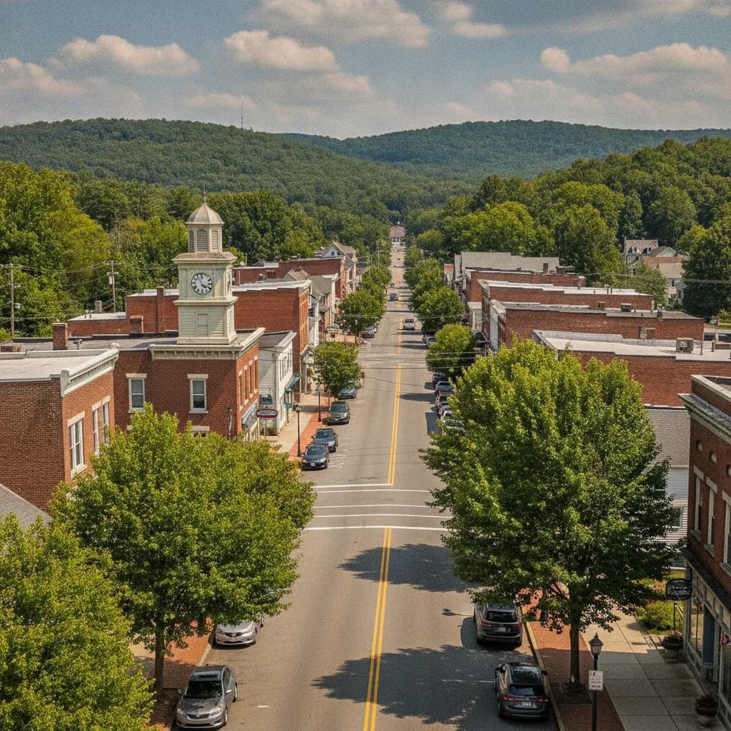 View of Brookhaven, PA