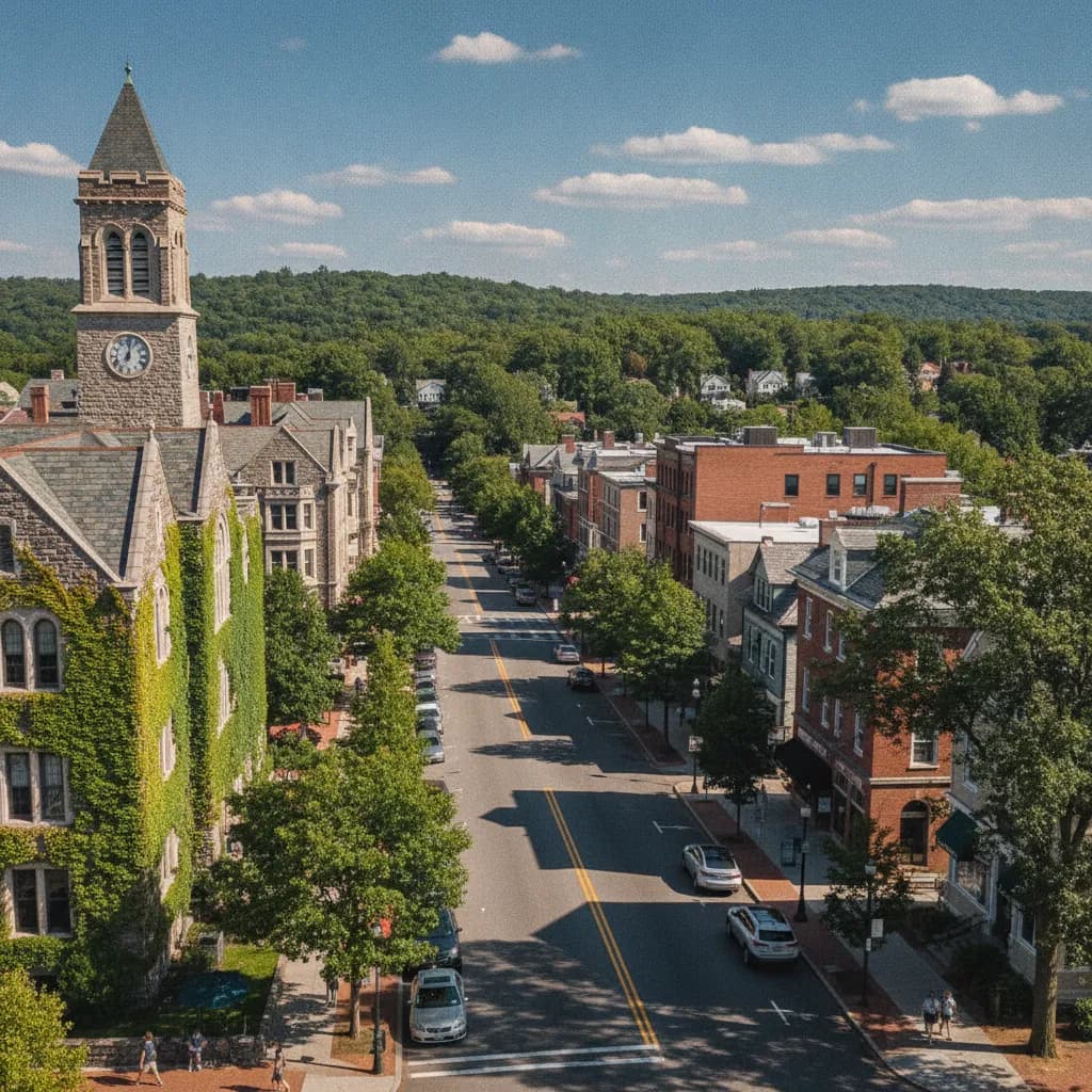 View of Bryn Mawr, PA