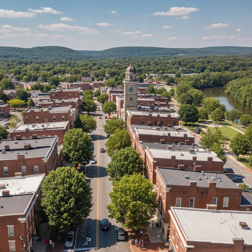 View of Chambersburg, PA