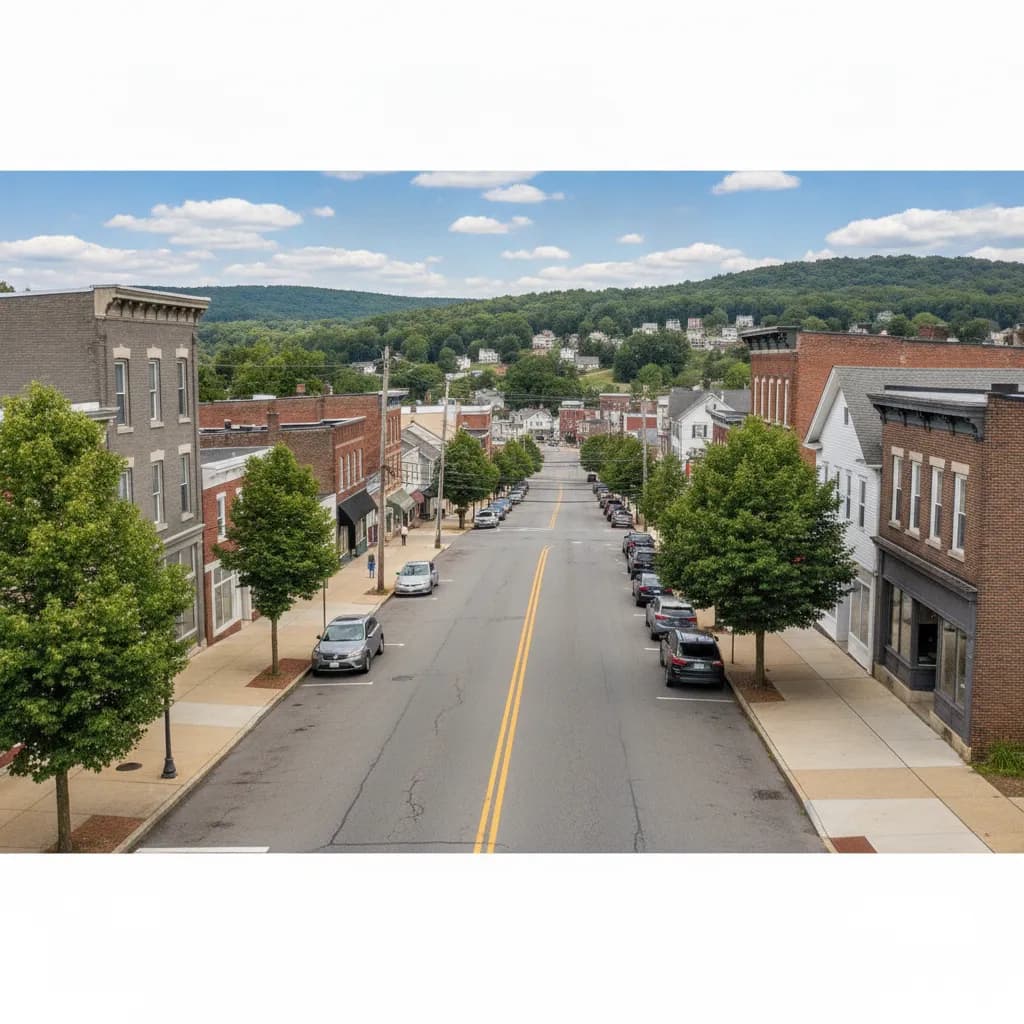 View of Dickson City, PA