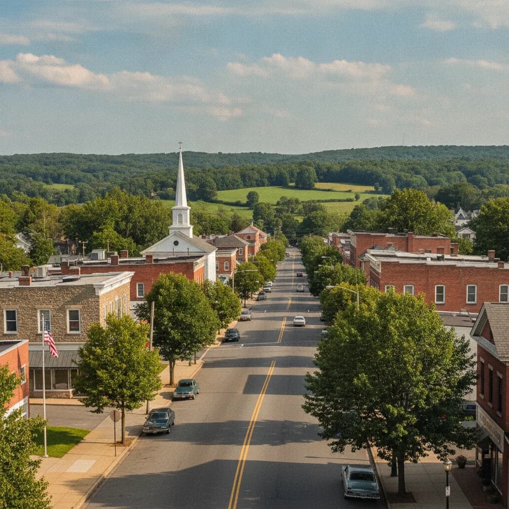 View of Dorneyville, PA