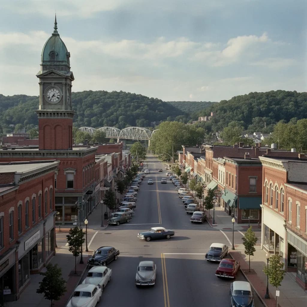 View of Ellwood City, PA