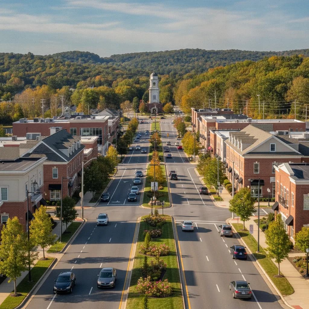View of Exton, PA