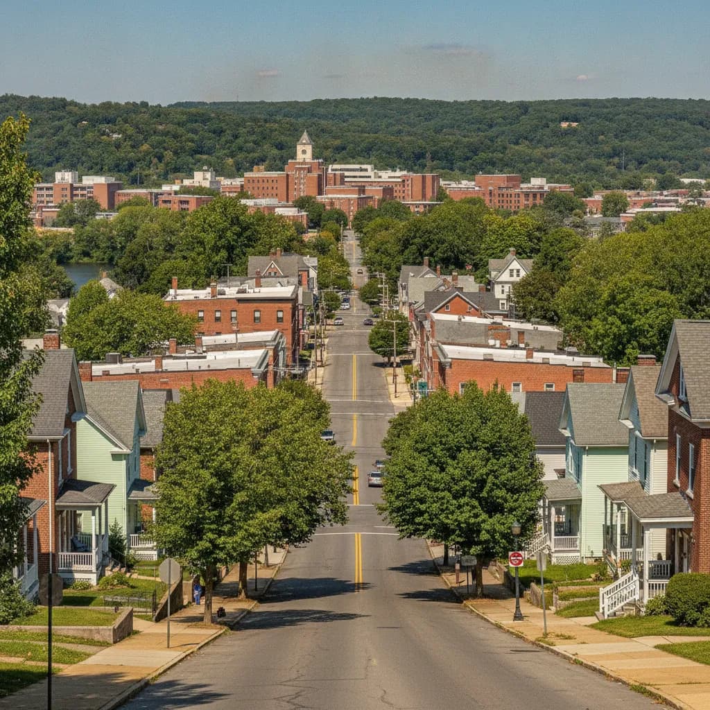 View of Fountain Hill, PA