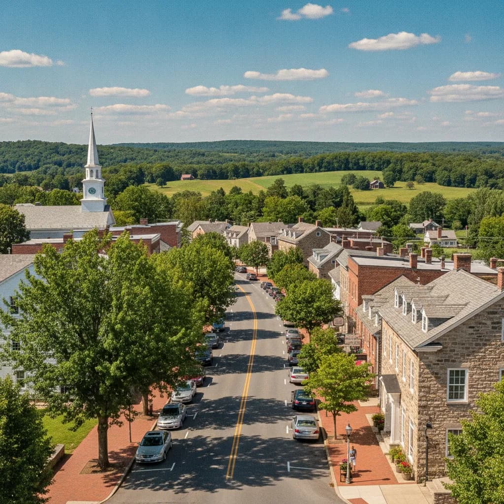 View of Gilbertsville, PA