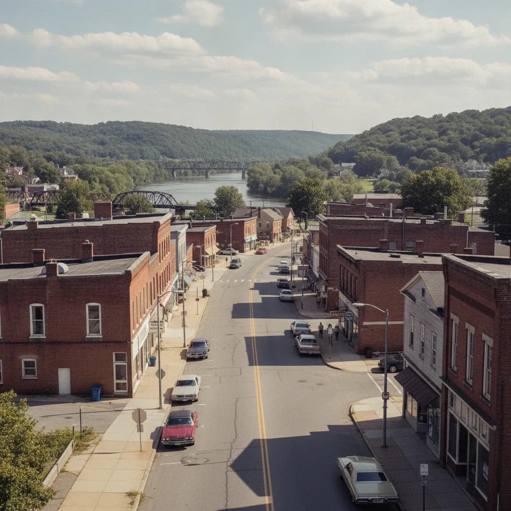 View of Glassport, PA
