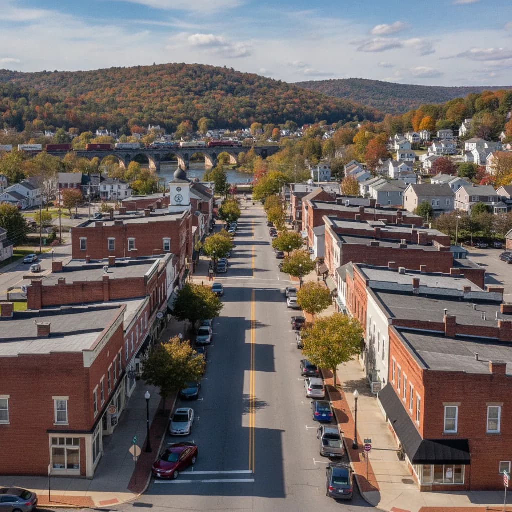 View of Hamburg, PA
