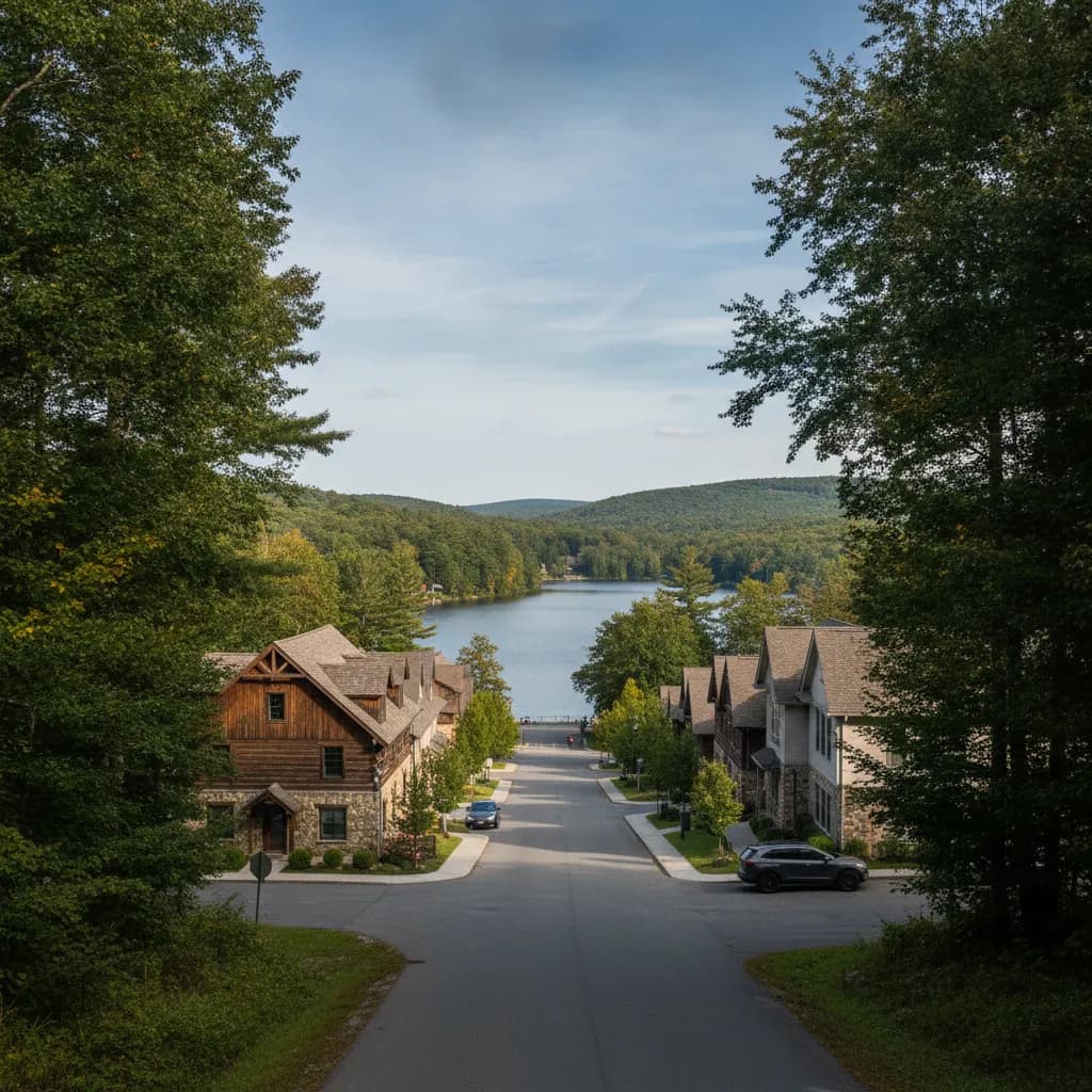 View of Hemlock Farms, PA