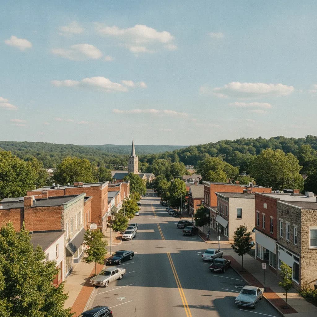 View of Hummelstown, PA
