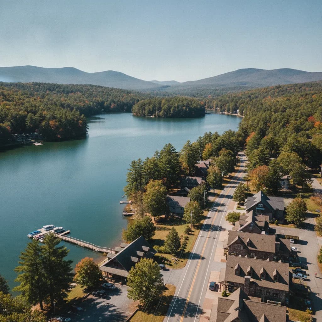 View of Indian Mountain Lake, PA