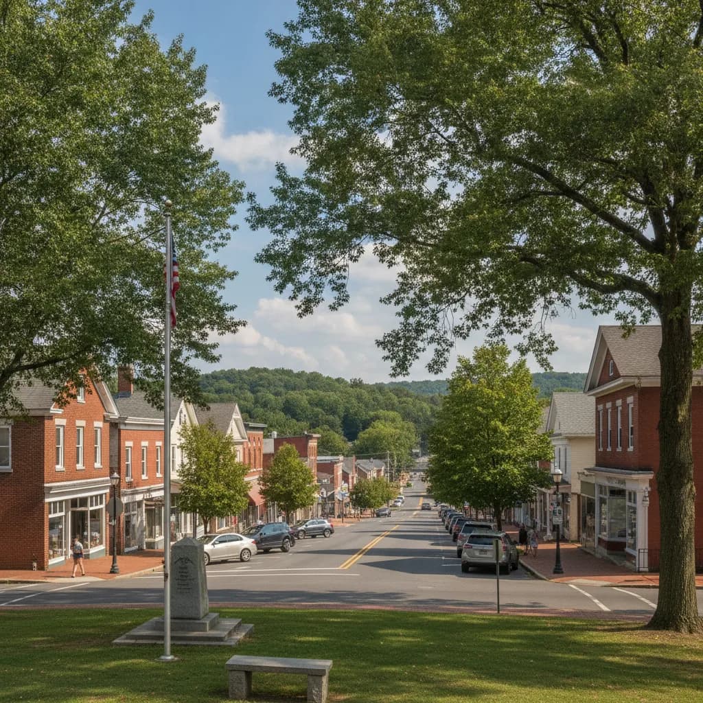 View of Laureldale, PA