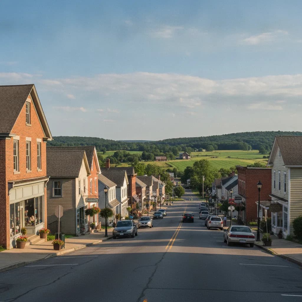 View of Leola, PA