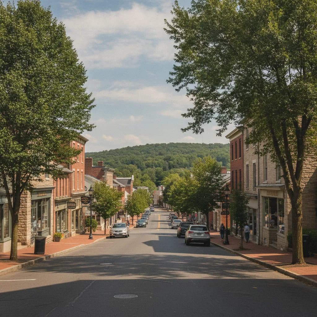 View of Lionville, PA