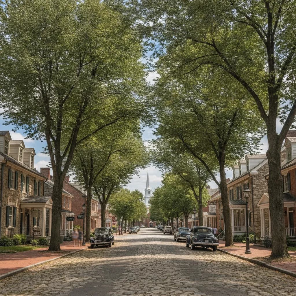 View of Lititz, PA