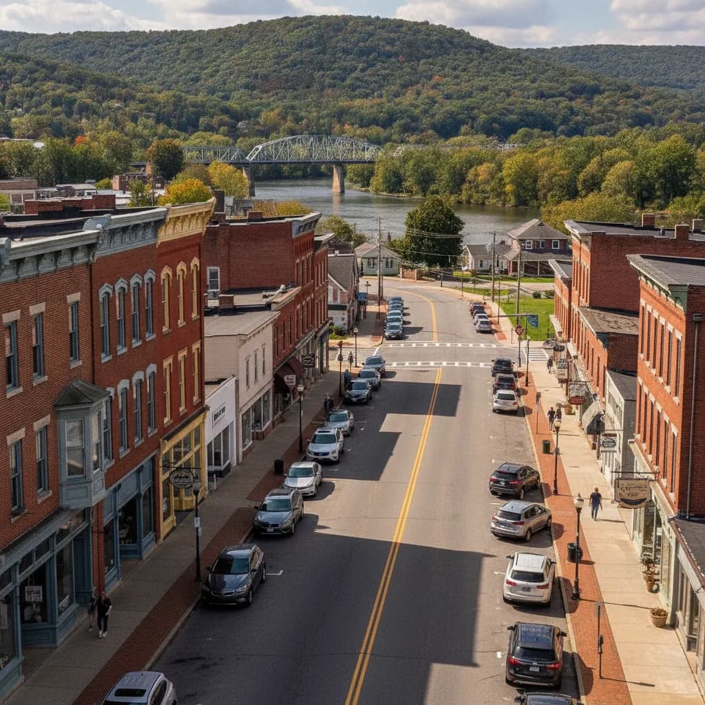 View of Lock Haven, PA