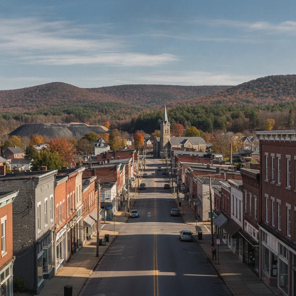 View of Mount Carmel, PA