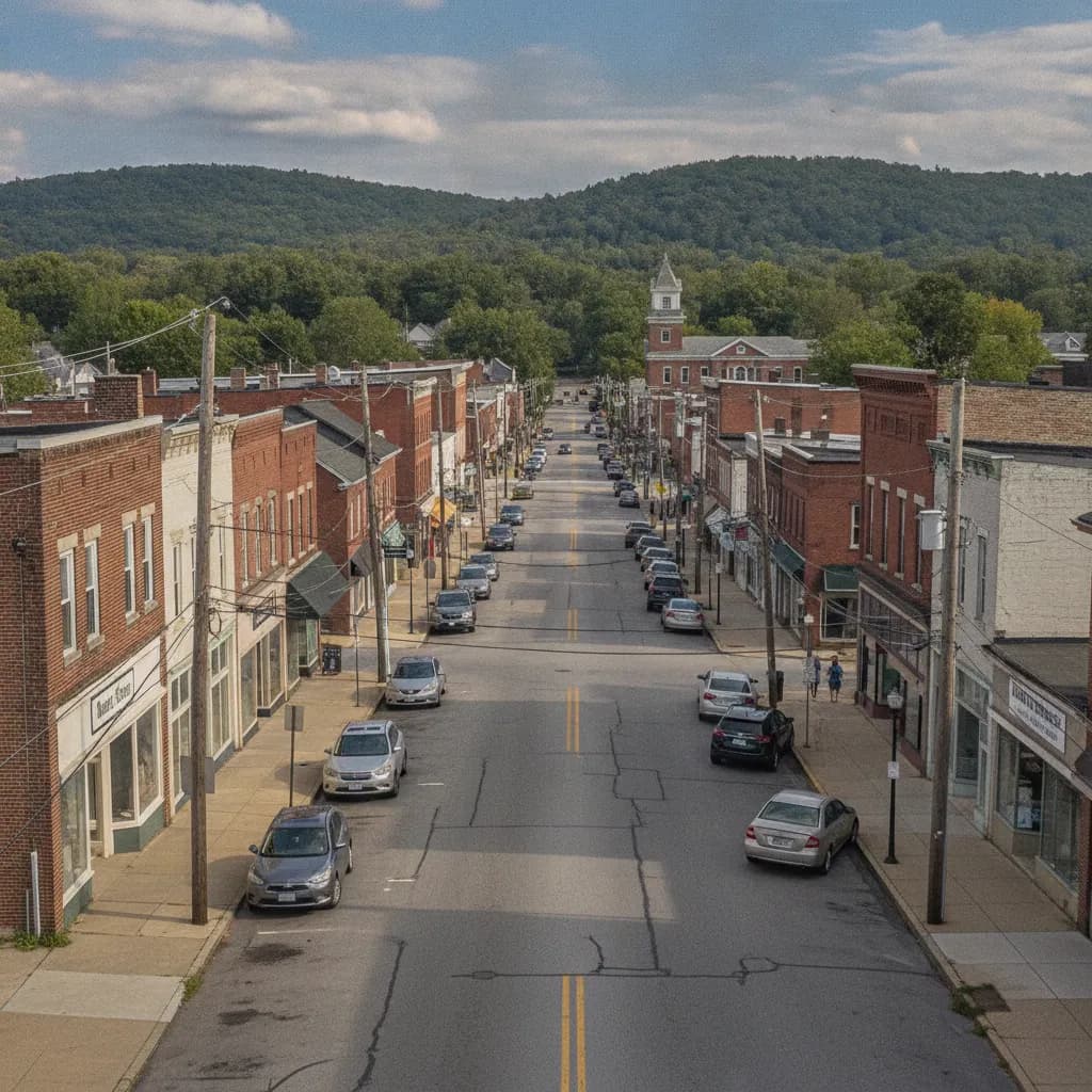 View of Nanticoke, PA