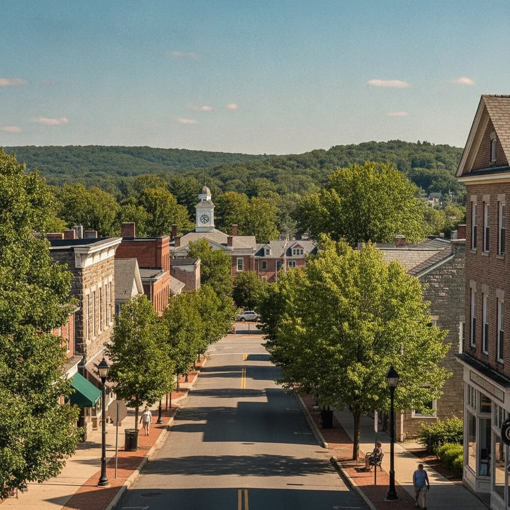 View of Narberth, PA