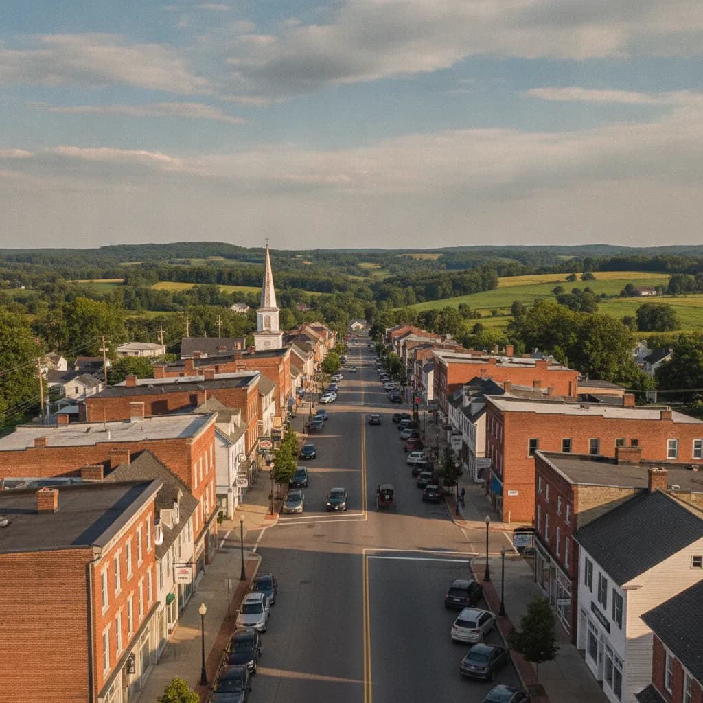 View of New Holland, PA
