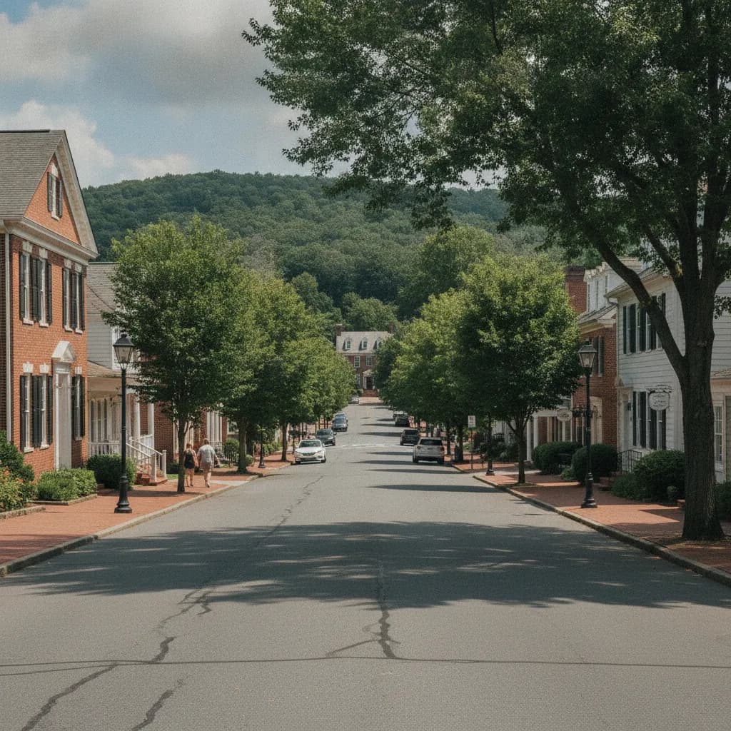 View of Newtown Grant, PA