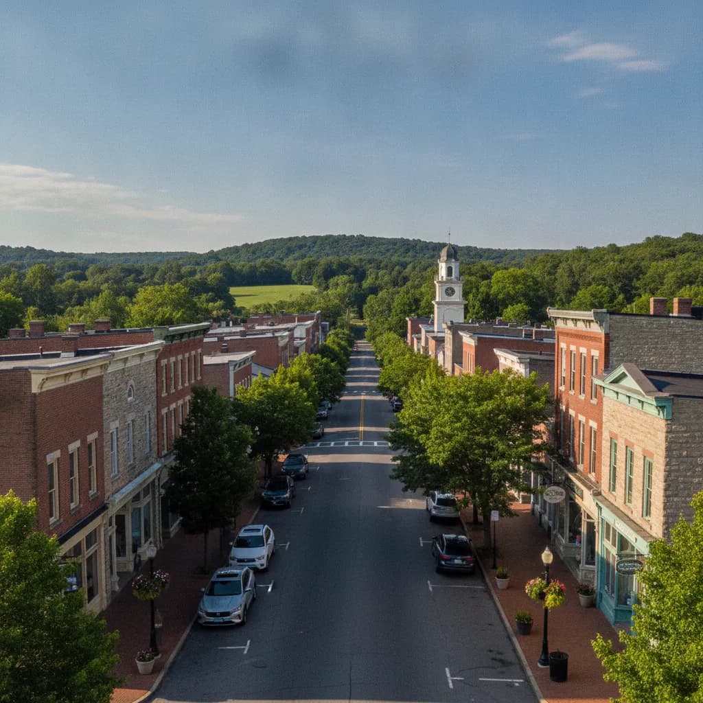 View of Oxford, PA