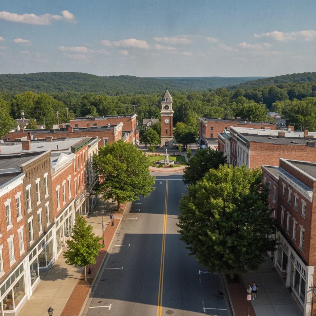 View of Rutherford, PA