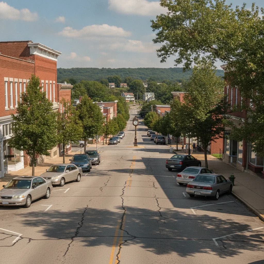 View of Sharpsville, PA