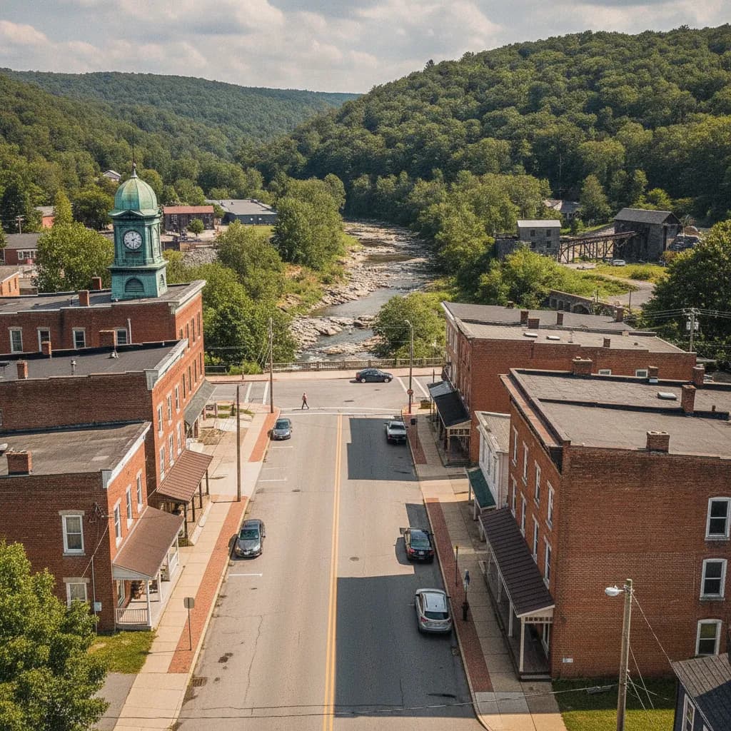 View of Slatington, PA