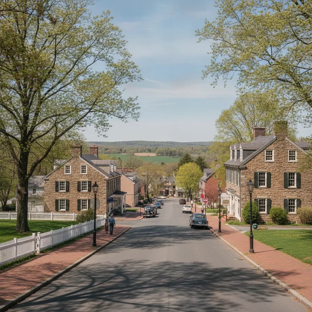 View of Spring House, PA