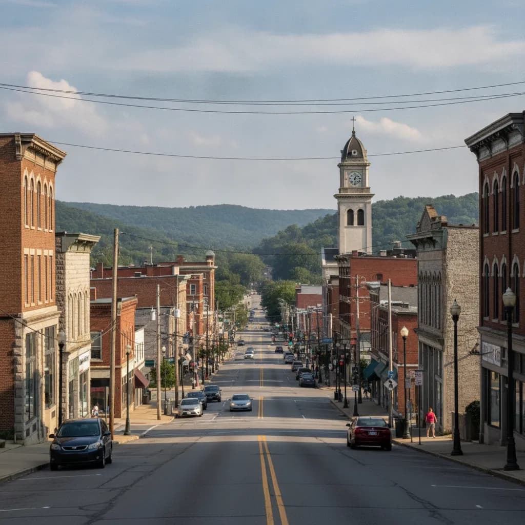 View of Uniontown, PA