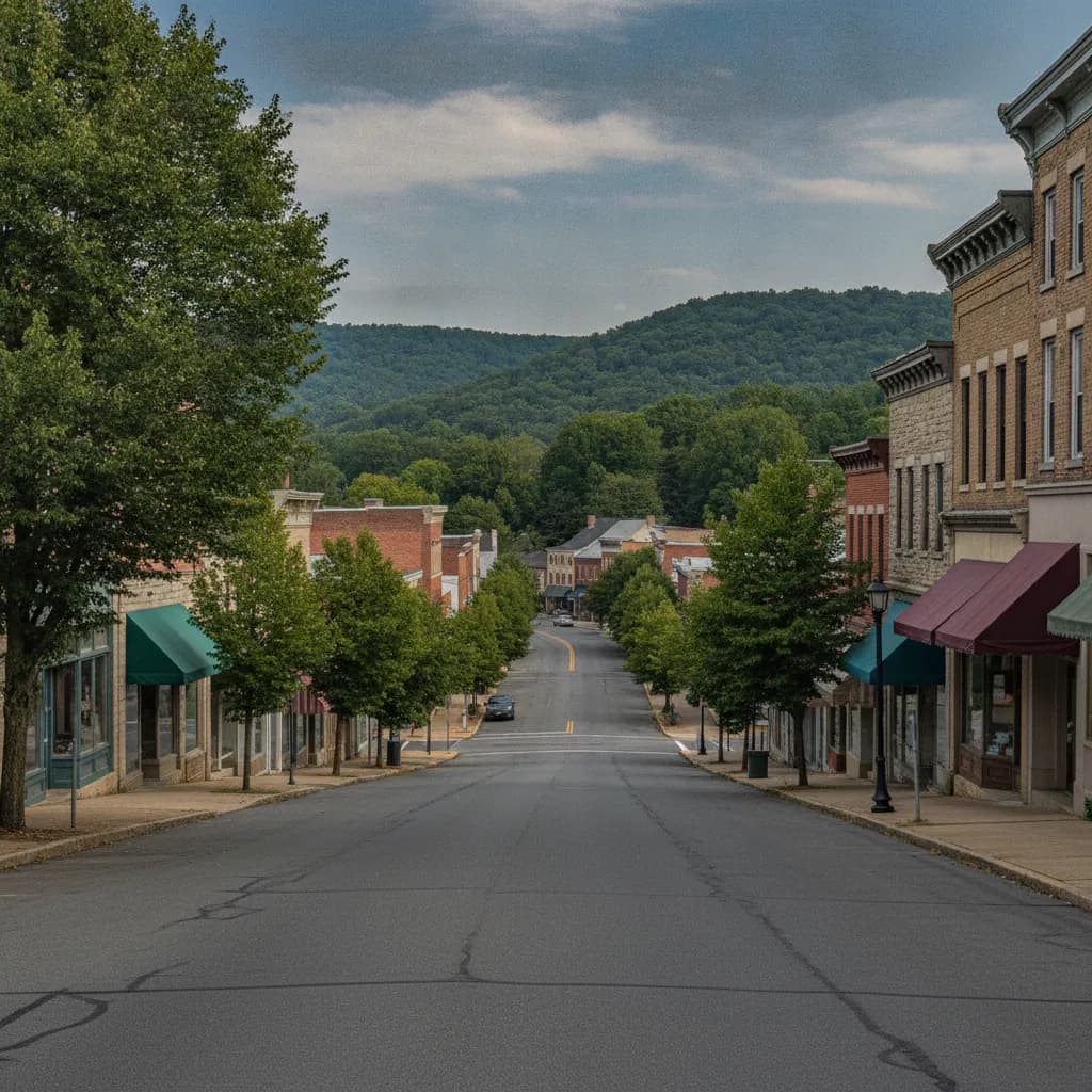 View of Waynesburg, PA